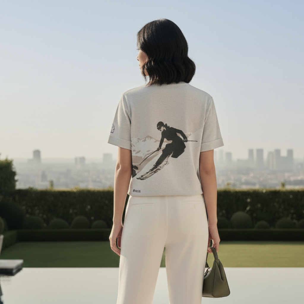 Knit Tee CHAOS COORDINATOR in Bone | Limited #011