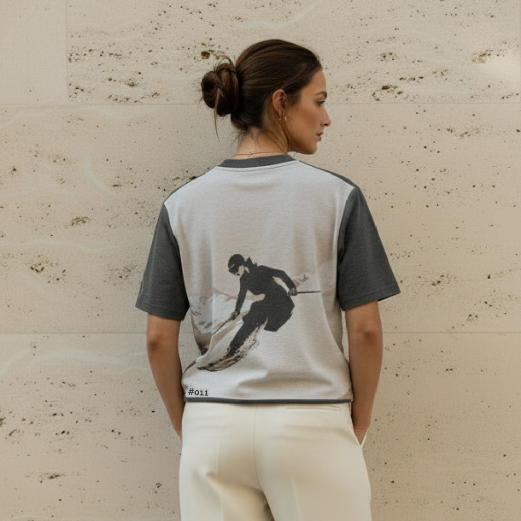 Knit Tee CHAOS COORDINATOR in Charcoal | Limited #011