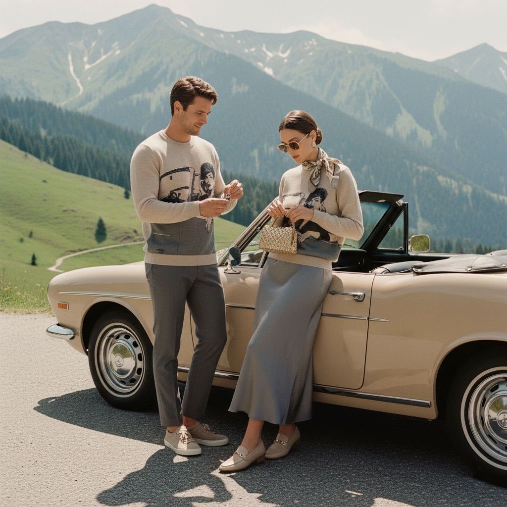 Unisex Knit Sweater CABRIO MOOD in Coco | Limited #019