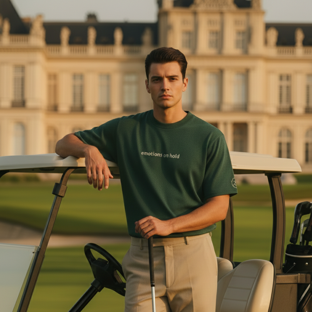 Unisex Knit Tee EMOTIONS ON HOLD in Pine | Limited #022