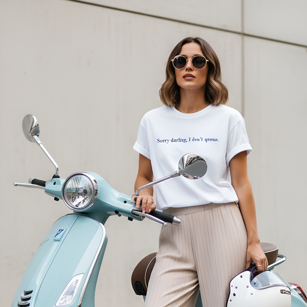 Oversized Tee SORRY DARLING in Off-White | Limited #002