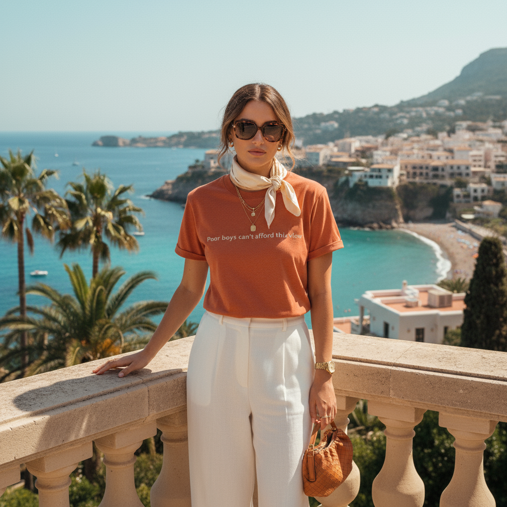 Knit Tee POOR BOYS in Burn Orange | Limited #009
