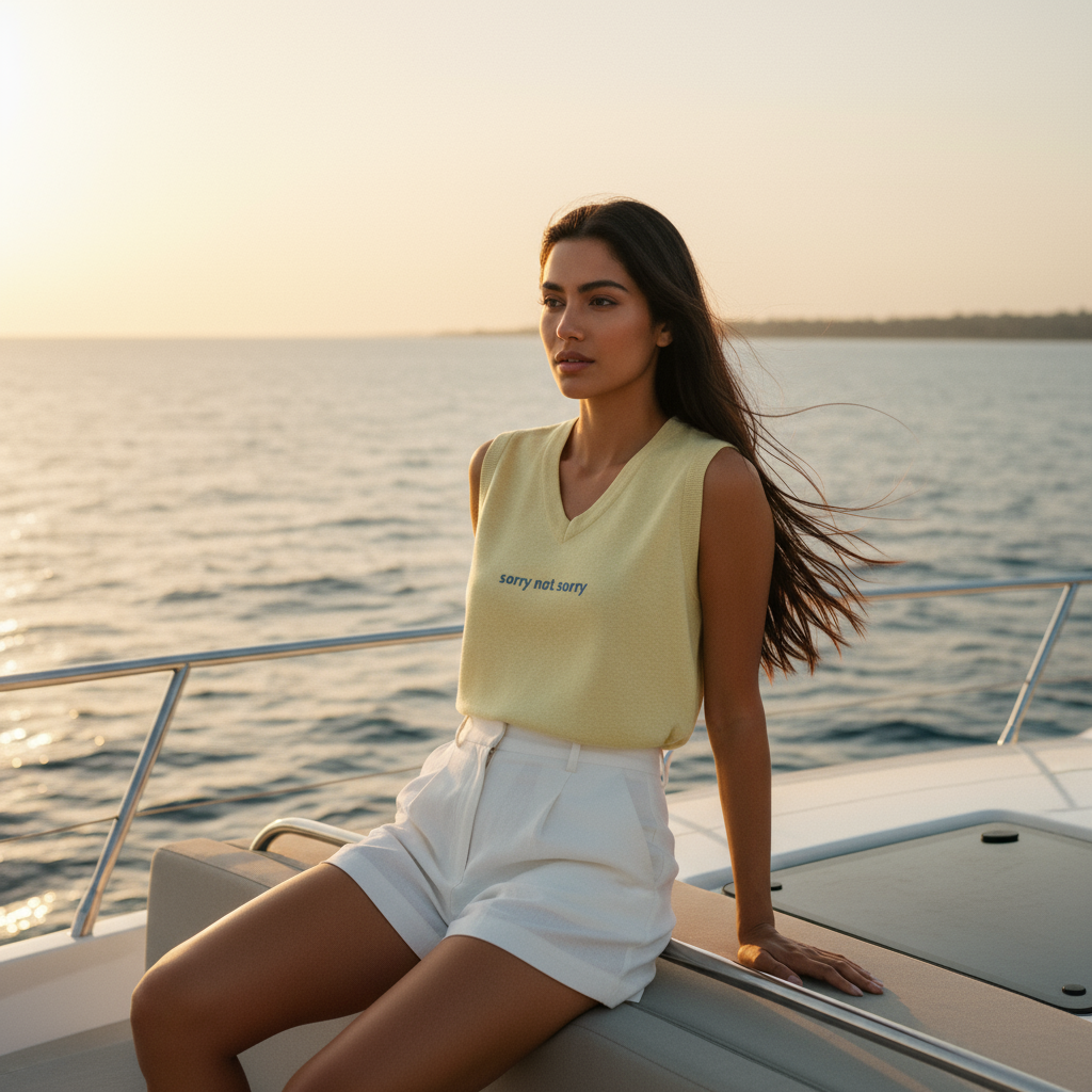 Knit Vest SORRY NOT SORRY in Mellow | Limited #013