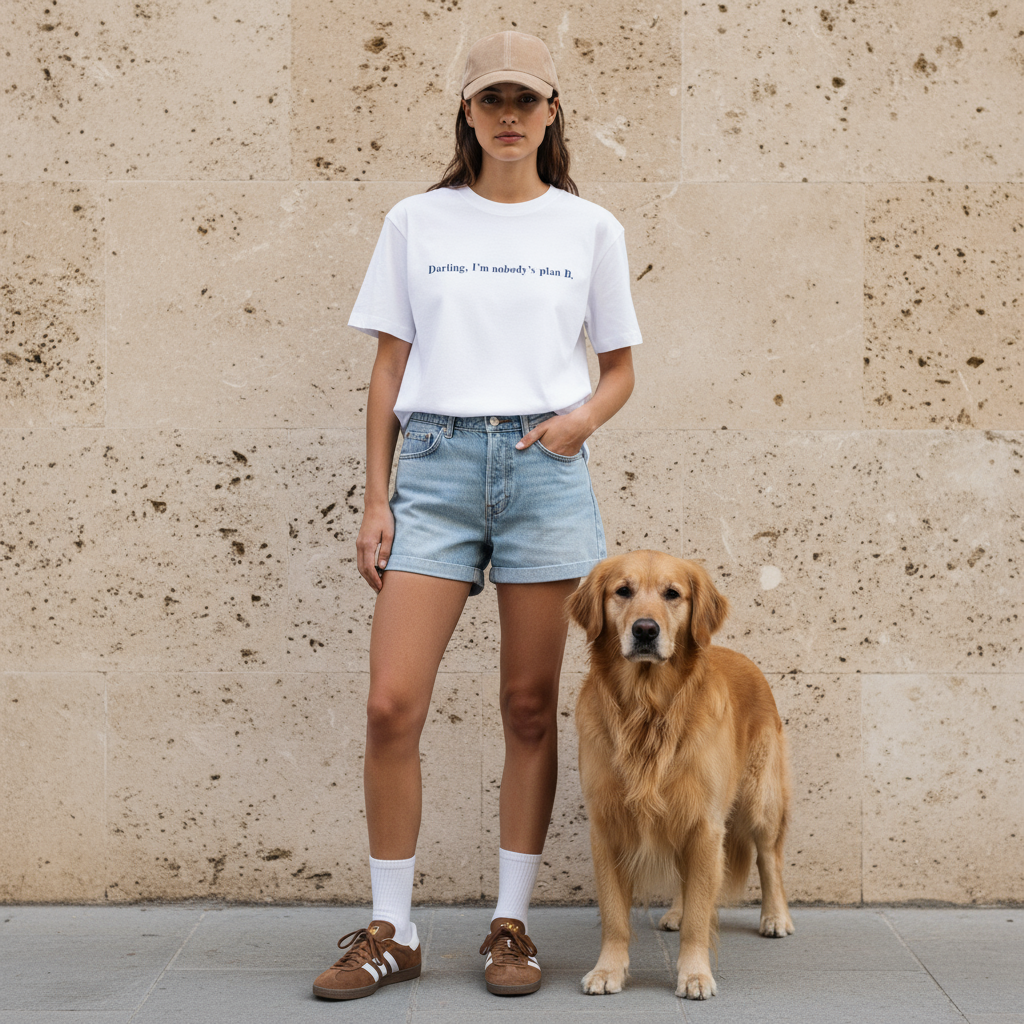 Oversized Tee NO PLAN B in Off-White | Limited #001