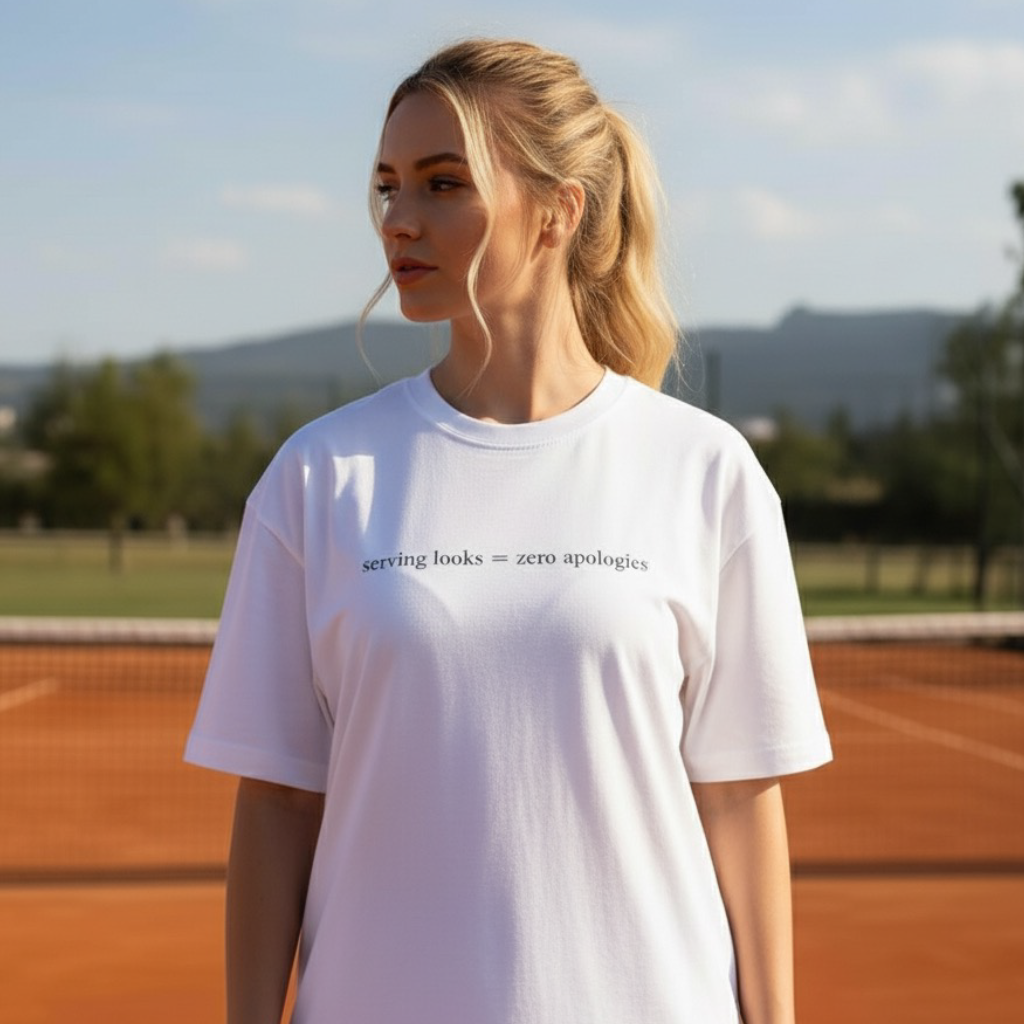 Oversized Tee SERVING LOOKS in Off-White | Limited #014