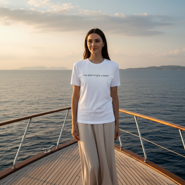 Oversized Tee GLAM VIBE in Off-White | Limited #018