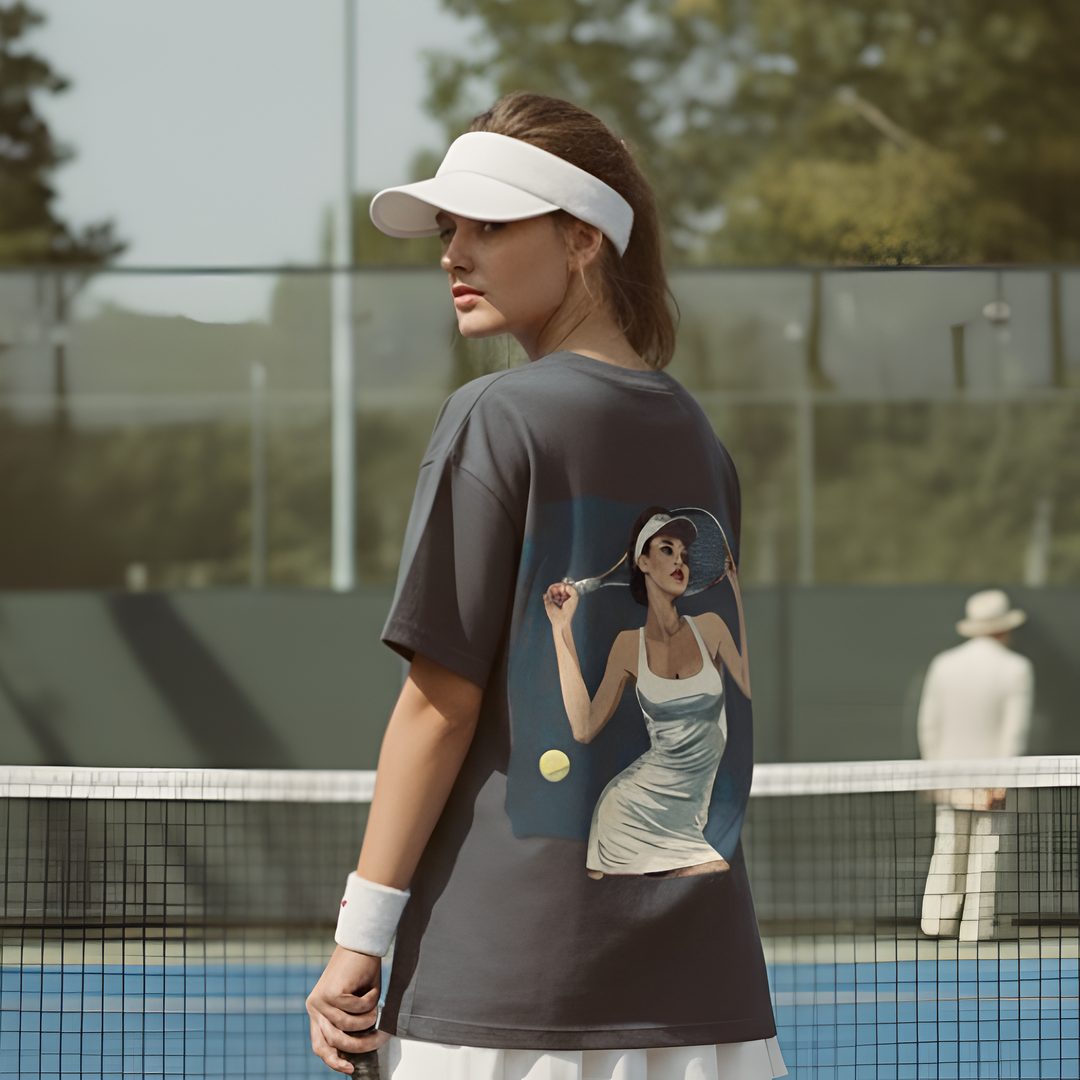 Oversized Tee SMASH THE GAME in Off-Black | Limited #017