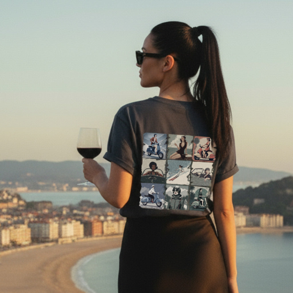 Oversized Tee NINE STORIES in Off-Black