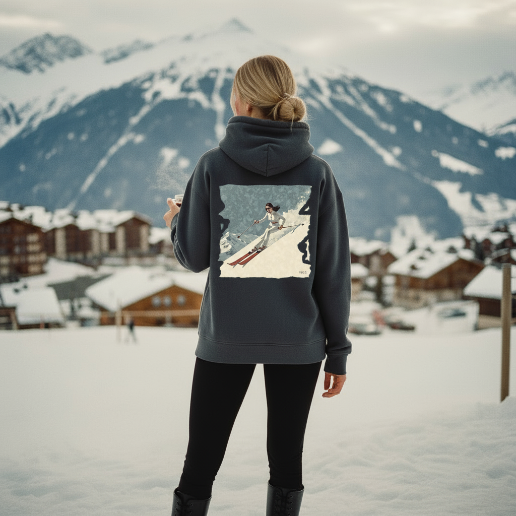 Oversized Hoodie WINE TO ASSETS in Off-Black | Limited #012