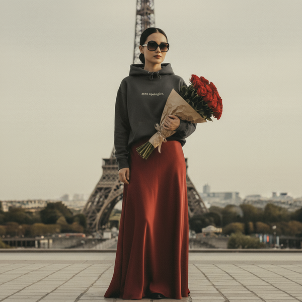 Oversized Hoodie NINE STORIES in Off-Black