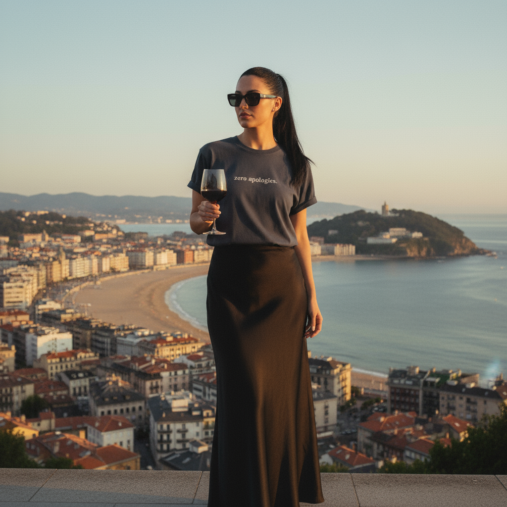 Oversized Tee NINE STORIES in Off-Black