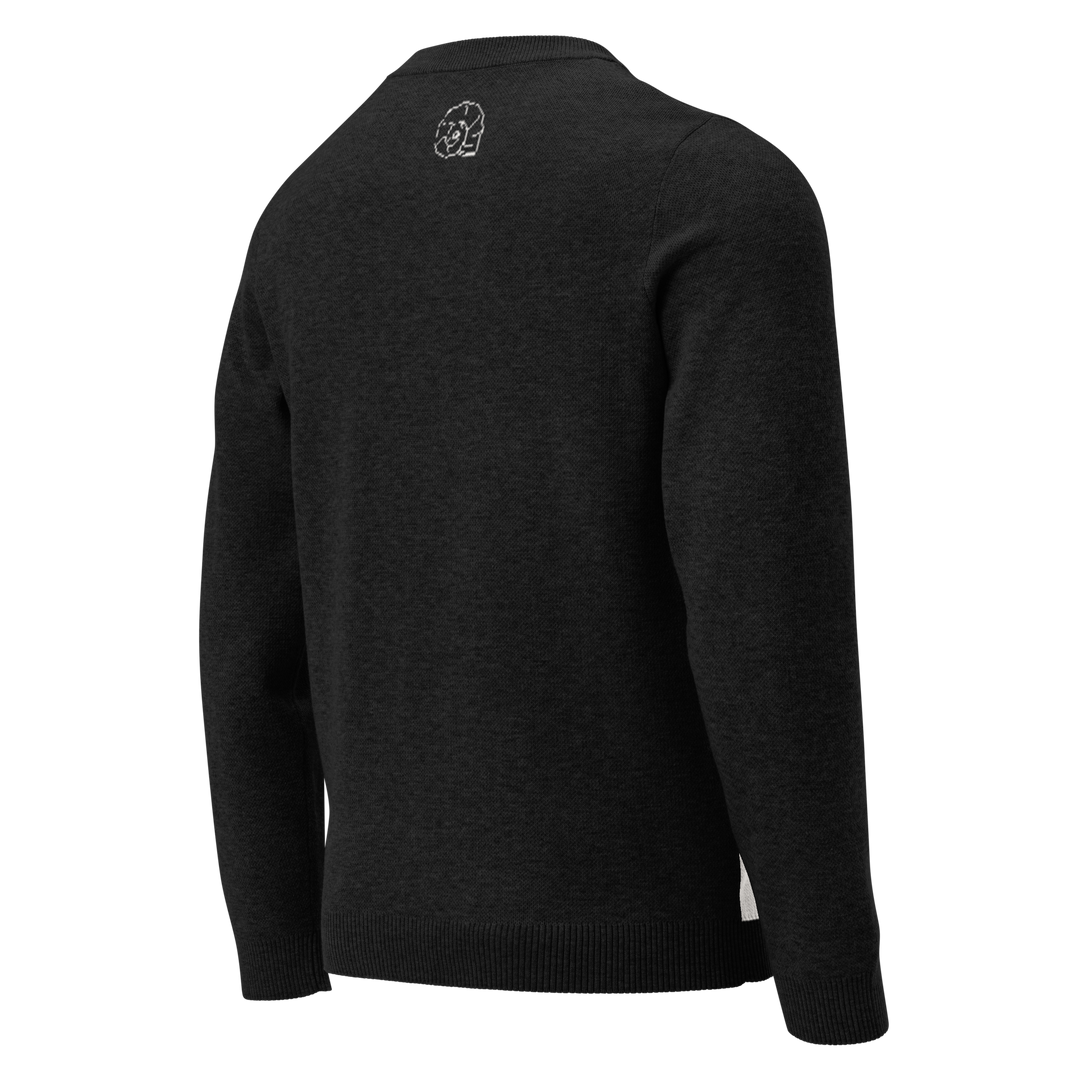 Unisex Knit Sweater GOLF EDGE in Black | Limited #027