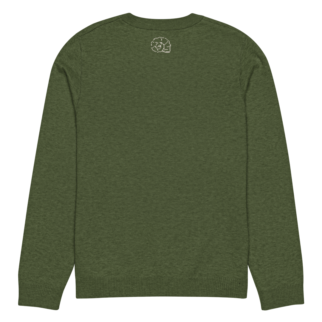 Unisex Knit Sweater PINNACLE SPIRIT in Olive | Limited #020