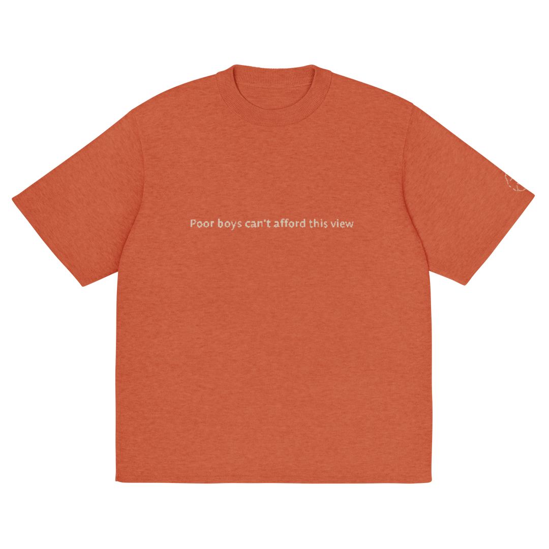 Knit Tee POOR BOYS in Burn Orange | Limited #009