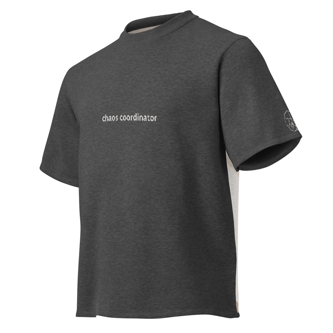 Knit Tee CHAOS COORDINATOR in Charcoal | Limited #011
