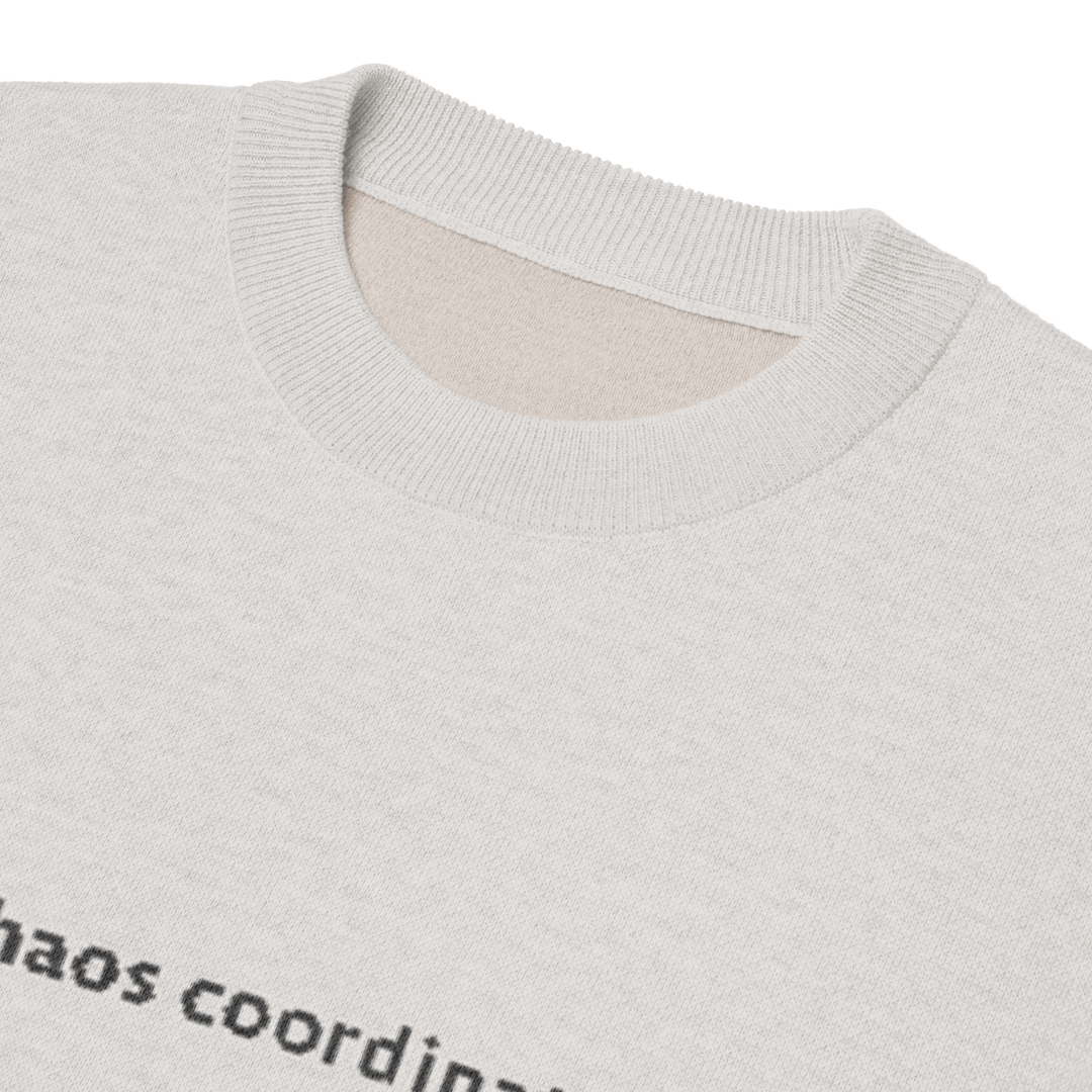 Knit Tee CHAOS COORDINATOR in Bone | Limited #011