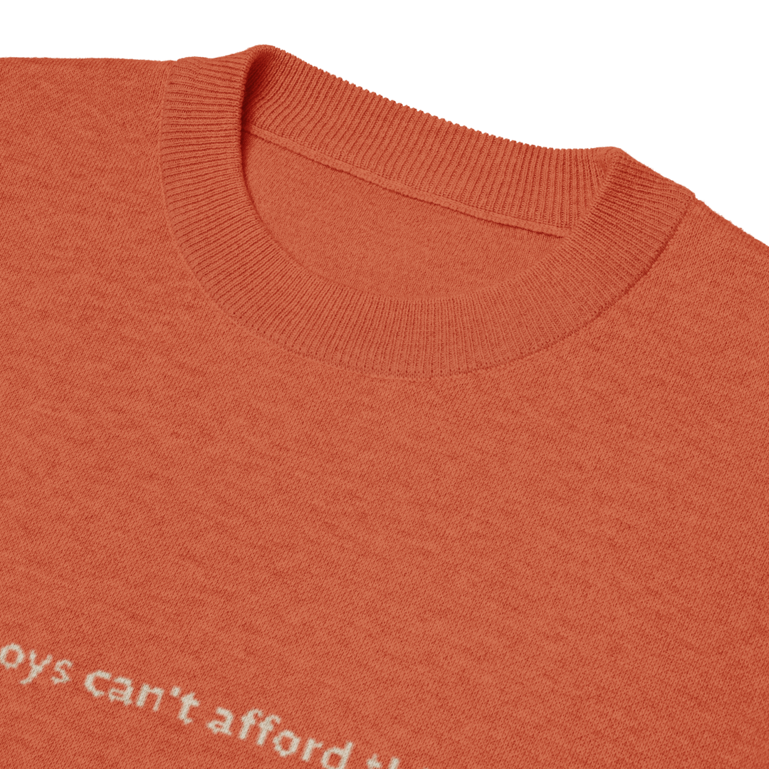 Knit Tee POOR BOYS in Burn Orange | Limited #009
