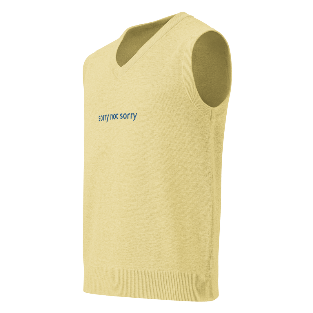 Knit Vest SORRY NOT SORRY in Mellow | Limited #013