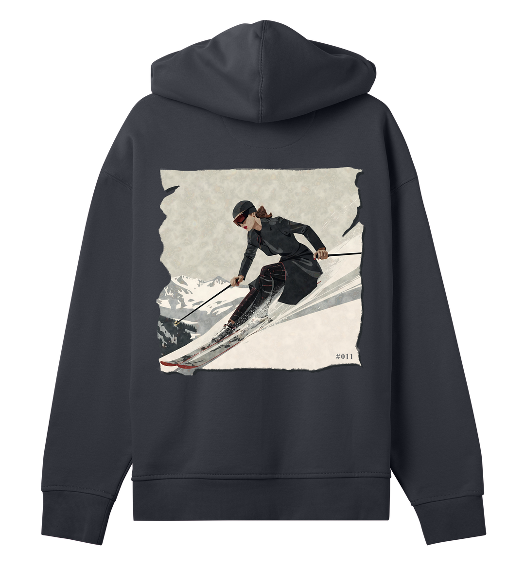 Oversized Hoodie CHAOS COORDINATOR in Off-Black | Limited #011