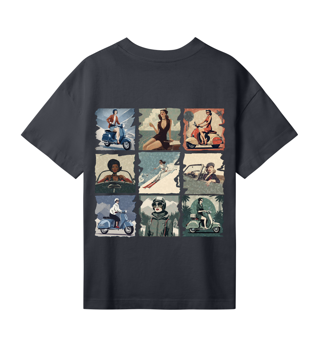 Oversized Tee NINE STORIES in Off-Black