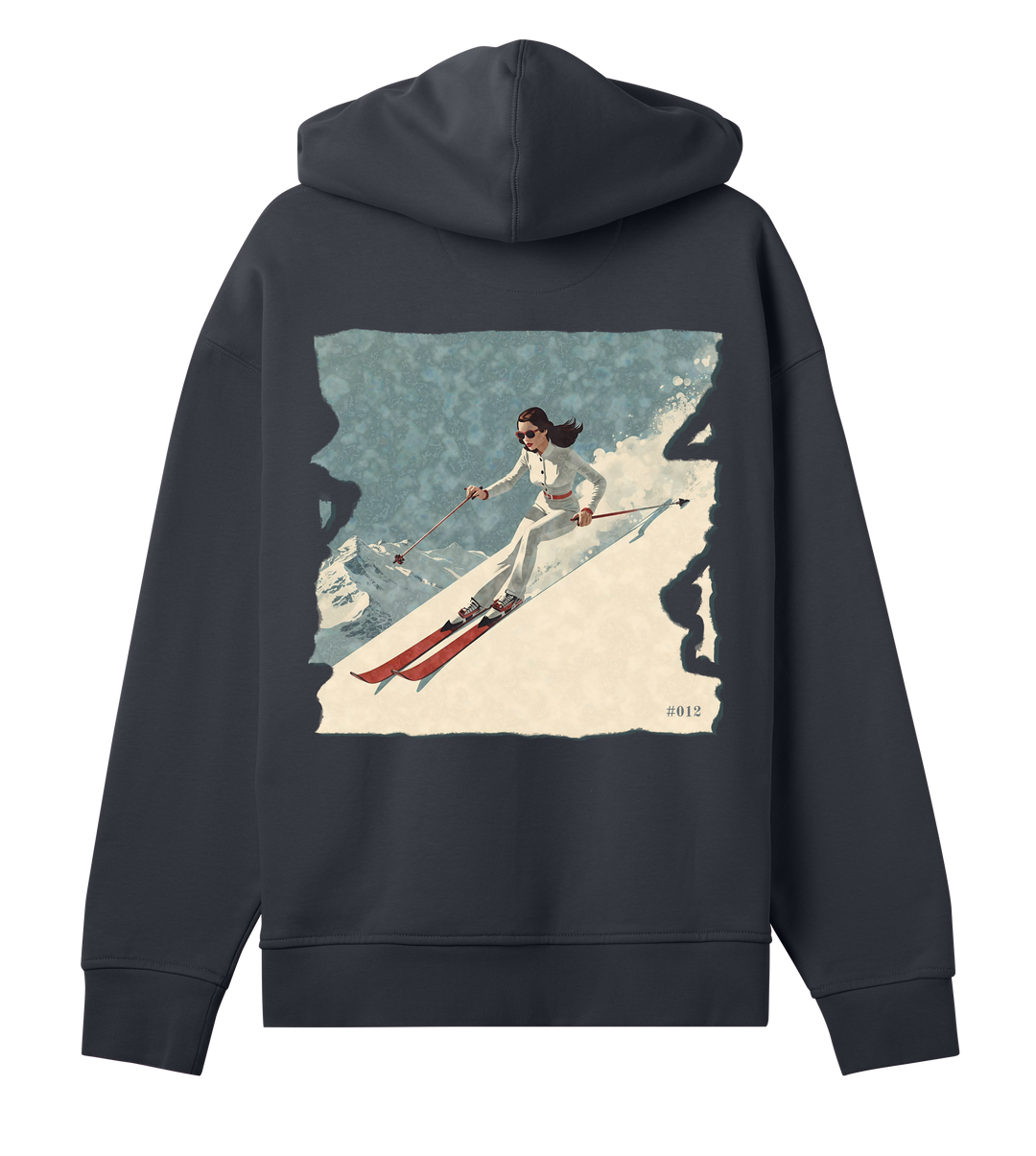 Oversized Hoodie WINE TO ASSETS in Off-Black | Limited #012