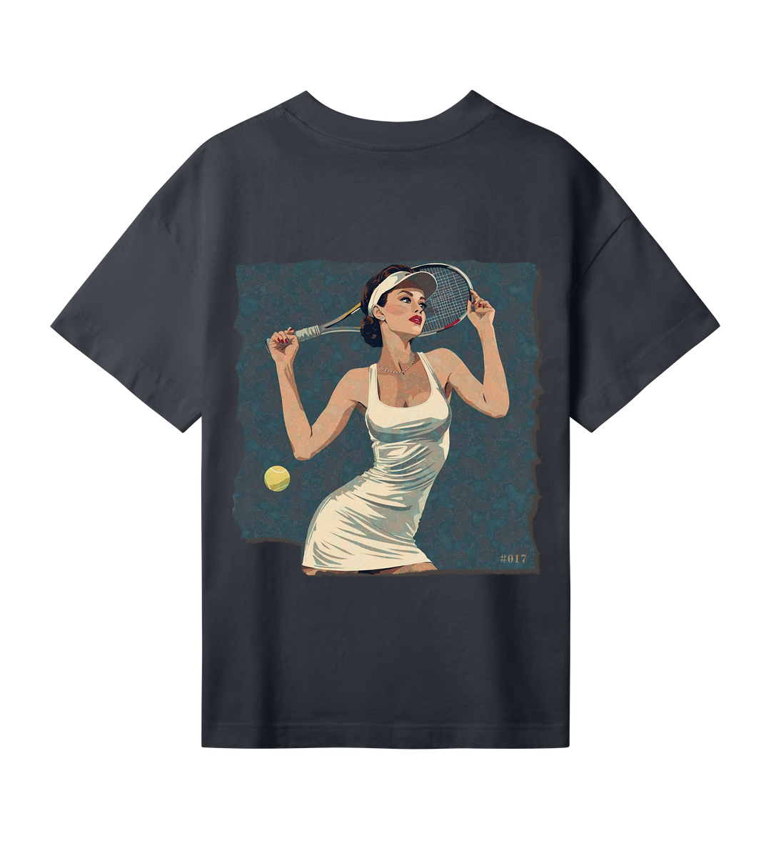 Oversized Tee SMASH THE GAME in Off-Black | Limited #017