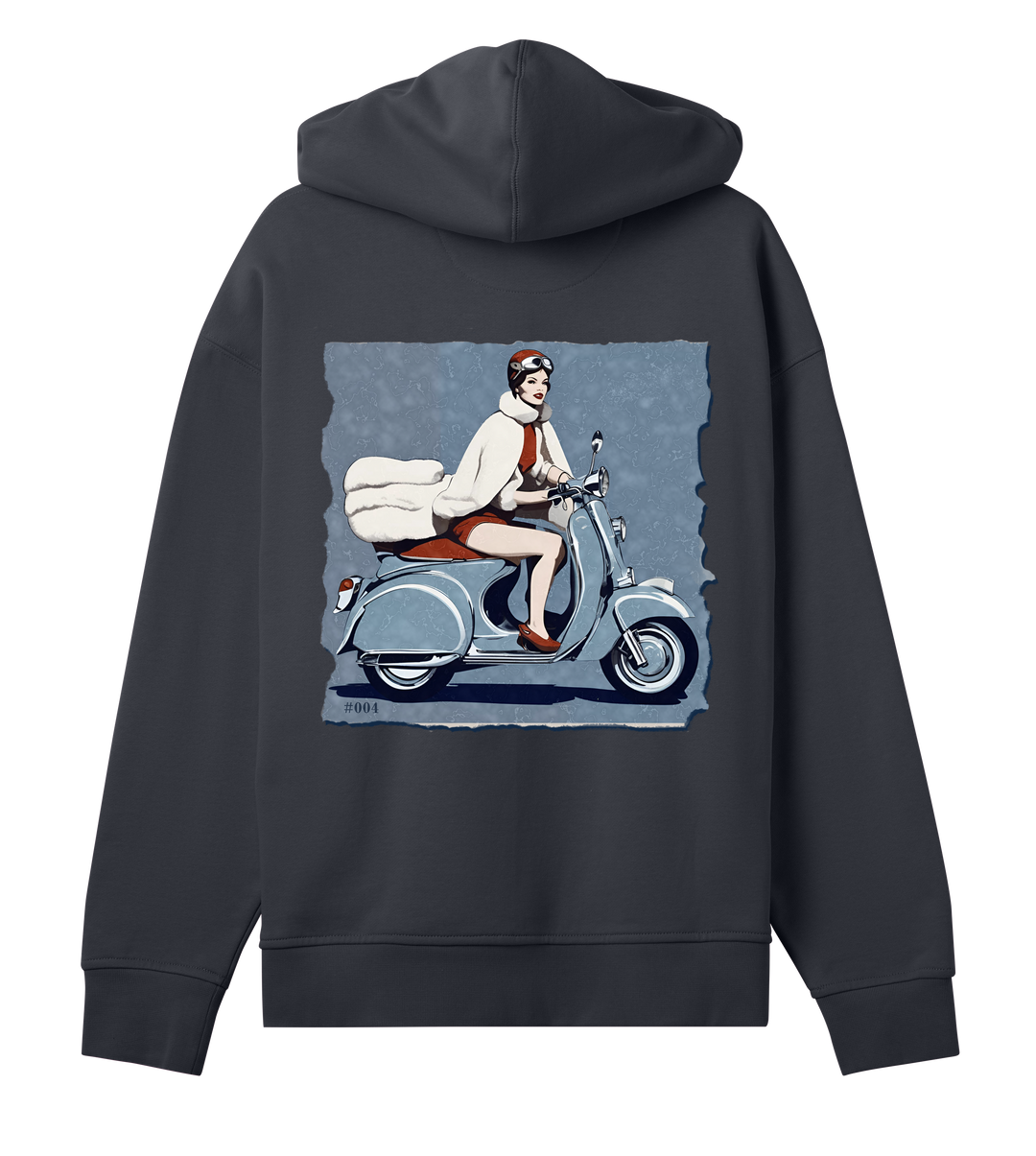 Oversized Hoodie SHARP TONGUE in Off-Black | Limited #004