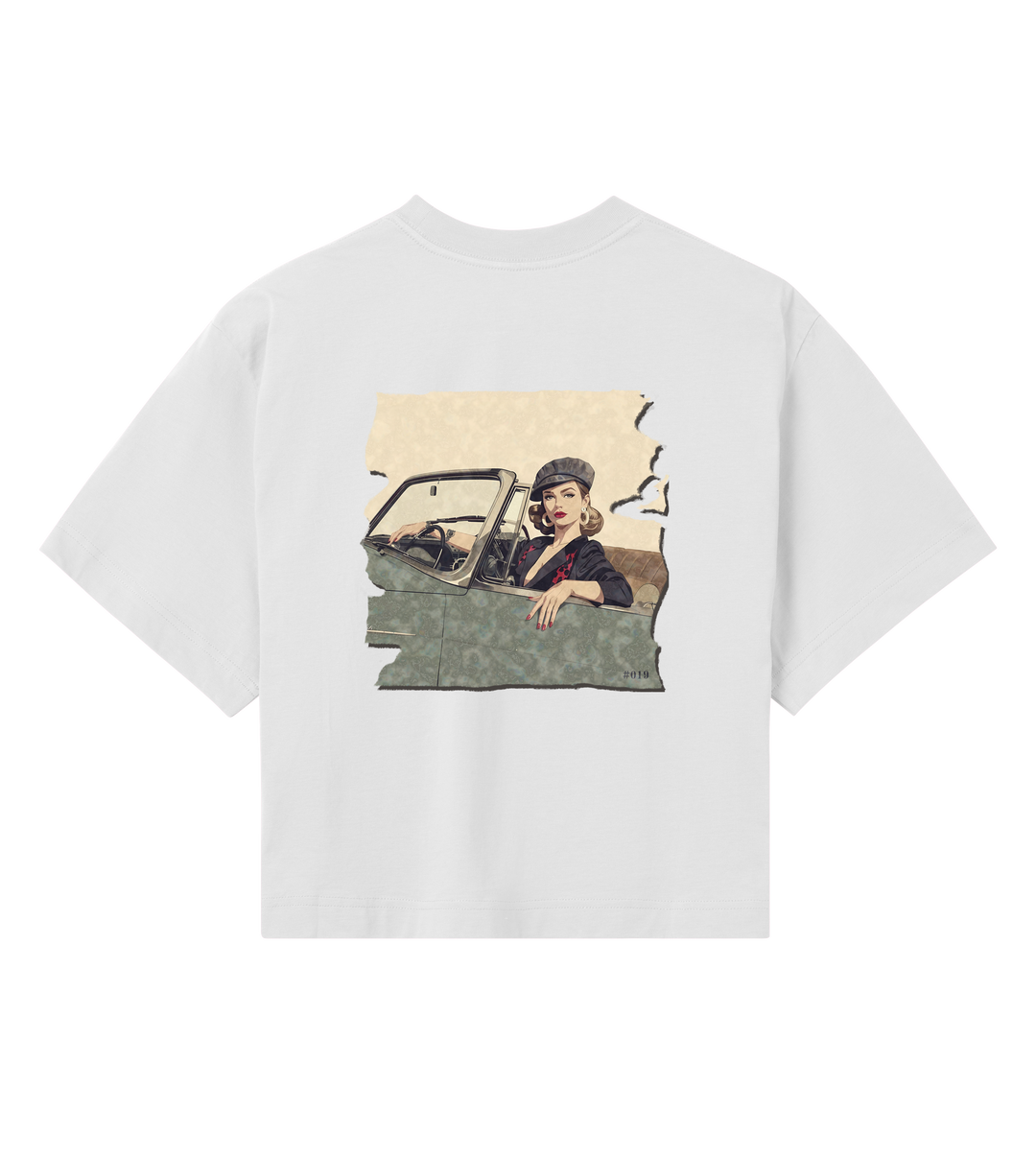 Crop Top Tee CABRIO MOOD in Off-White | Limited #019