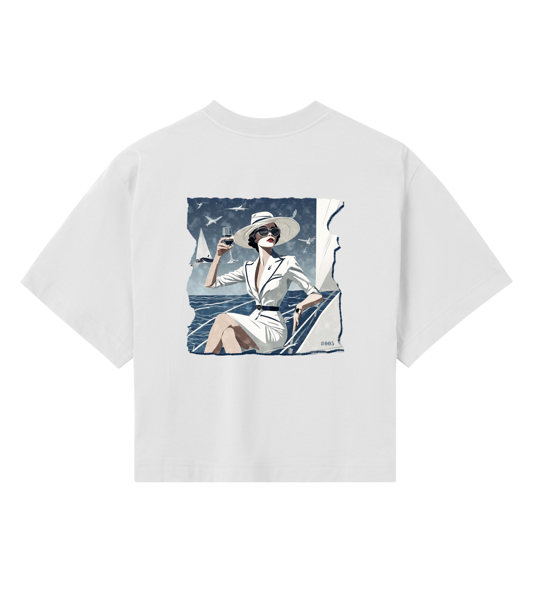 Crop Top Tee VINTAGE SOUL in Off-White | Limited #005