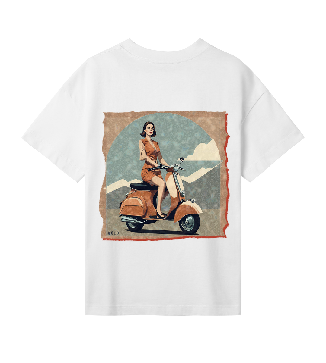 Oversized Tee TOO FAST TO CATCH in Off-White | Limited #010