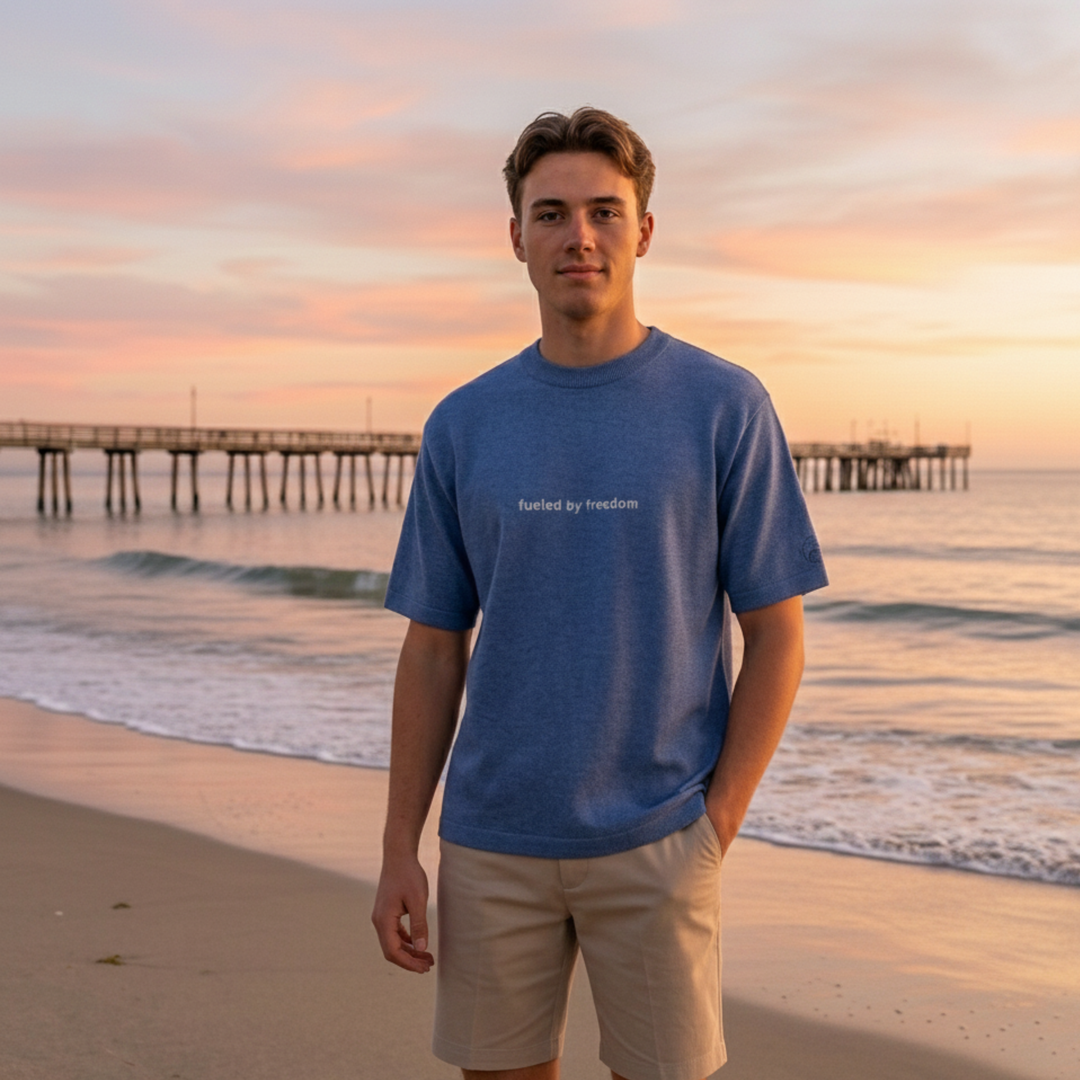 Unisex Knit Tee FUELED BY FREEDOM | Limited #023