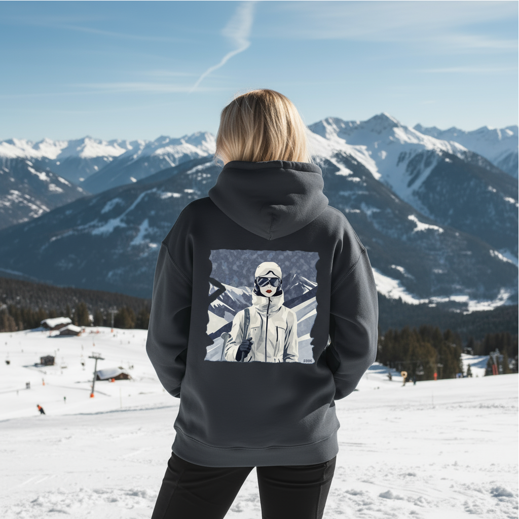 Oversized Hoodie RED FLAG in Off-Black | Limited #006